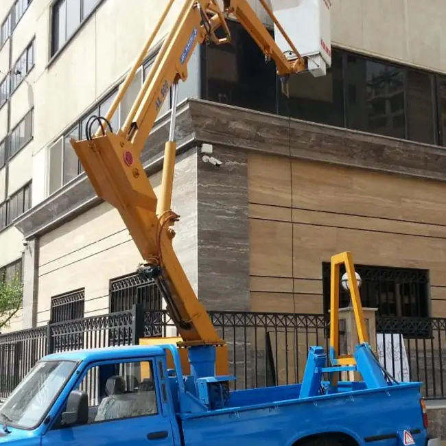 تصویر شاخص  اجاره بالابر شبانه روزی  ، بالابر نفربر ، بالابر سبدار